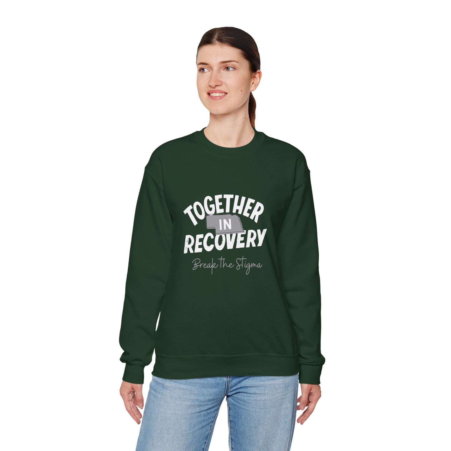 Together in Recovery (Nebraska) Unisex Heavy Blend™ Crewneck Sweatshirt