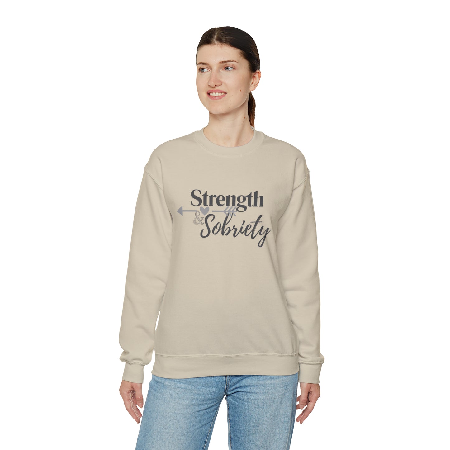 Strength & Sobriety Unisex Heavy Blend™ Crewneck Sweatshirt