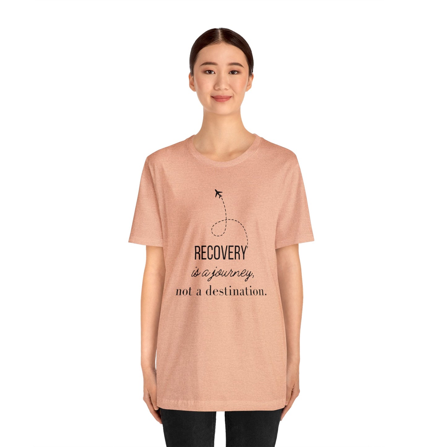 Recovery is a Journey Unisex Jersey Short Sleeve Tee