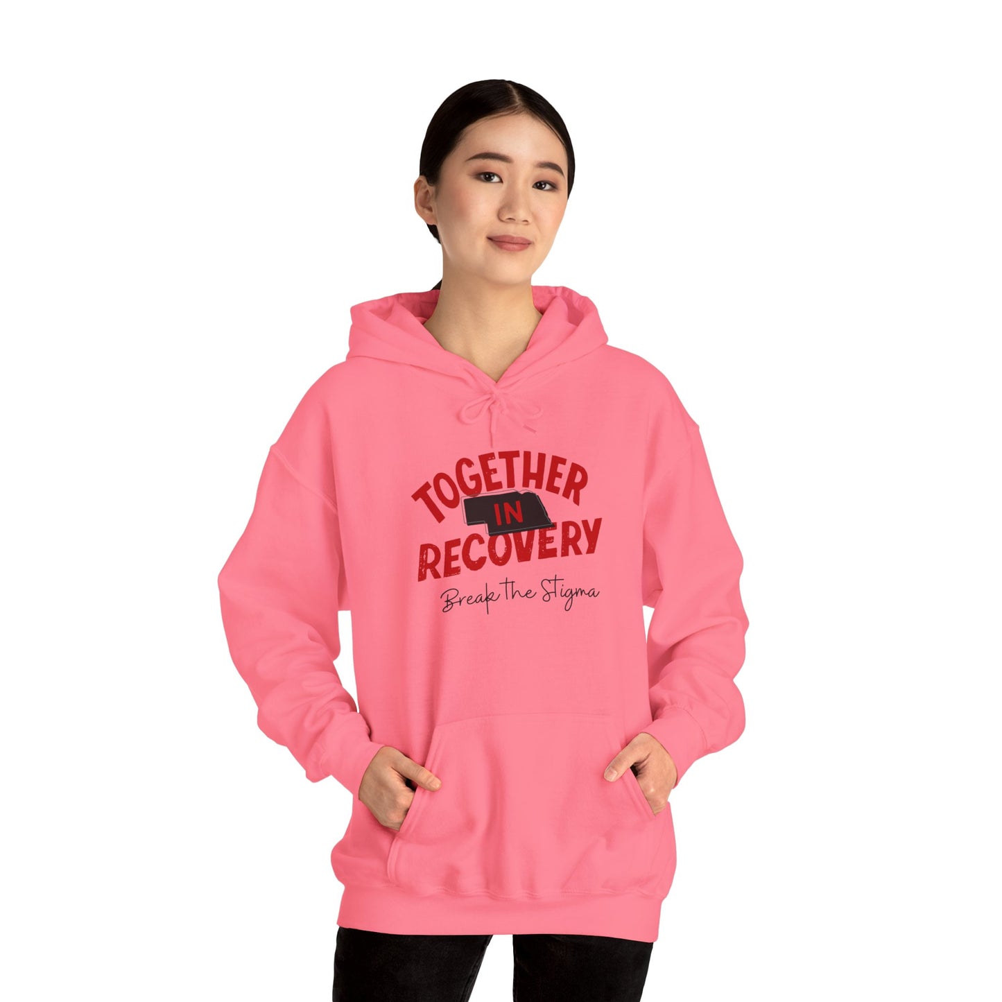 Together in Recovery (Nebraska) Unisex Heavy Blend™ Hooded Sweatshirt