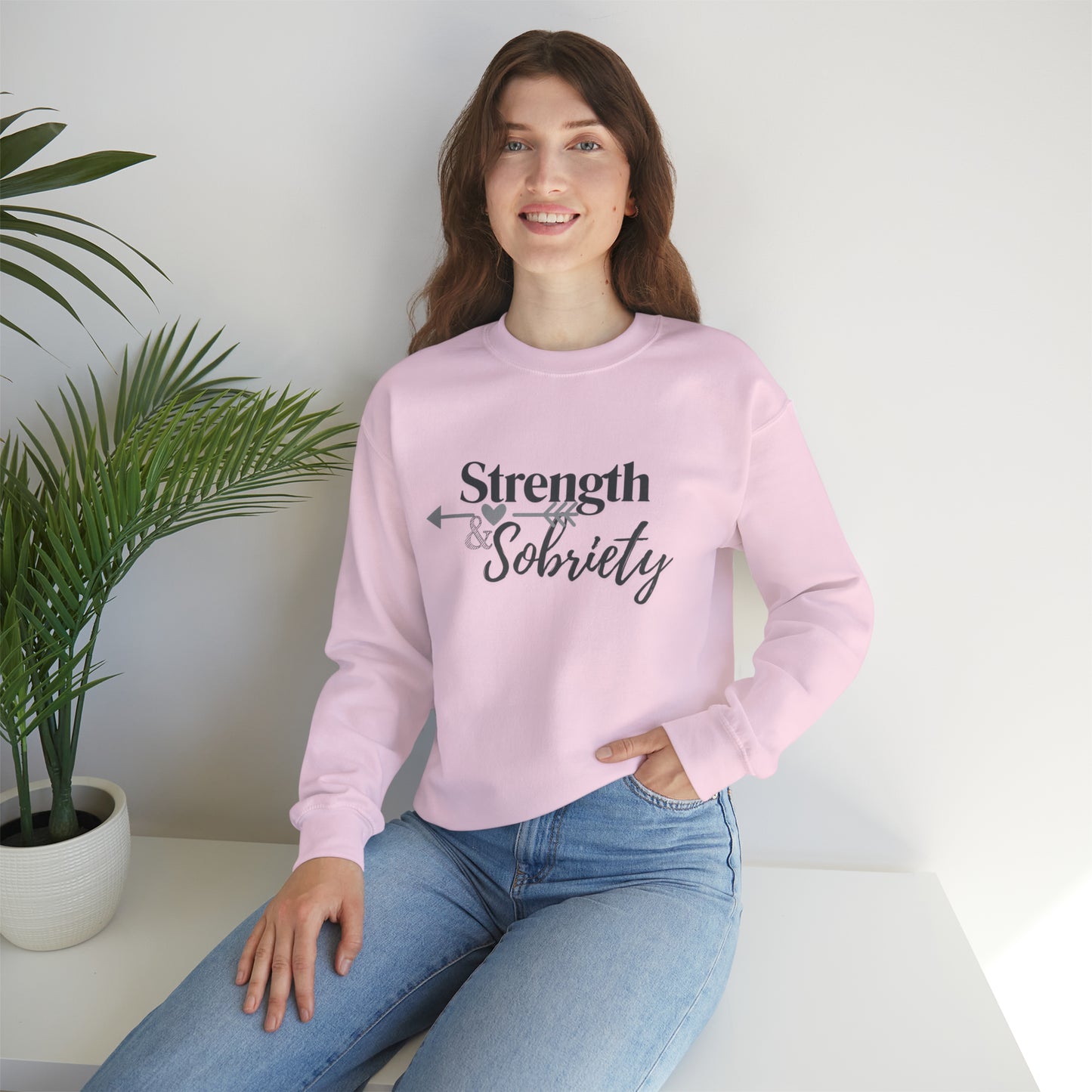 Strength & Sobriety Unisex Heavy Blend™ Crewneck Sweatshirt