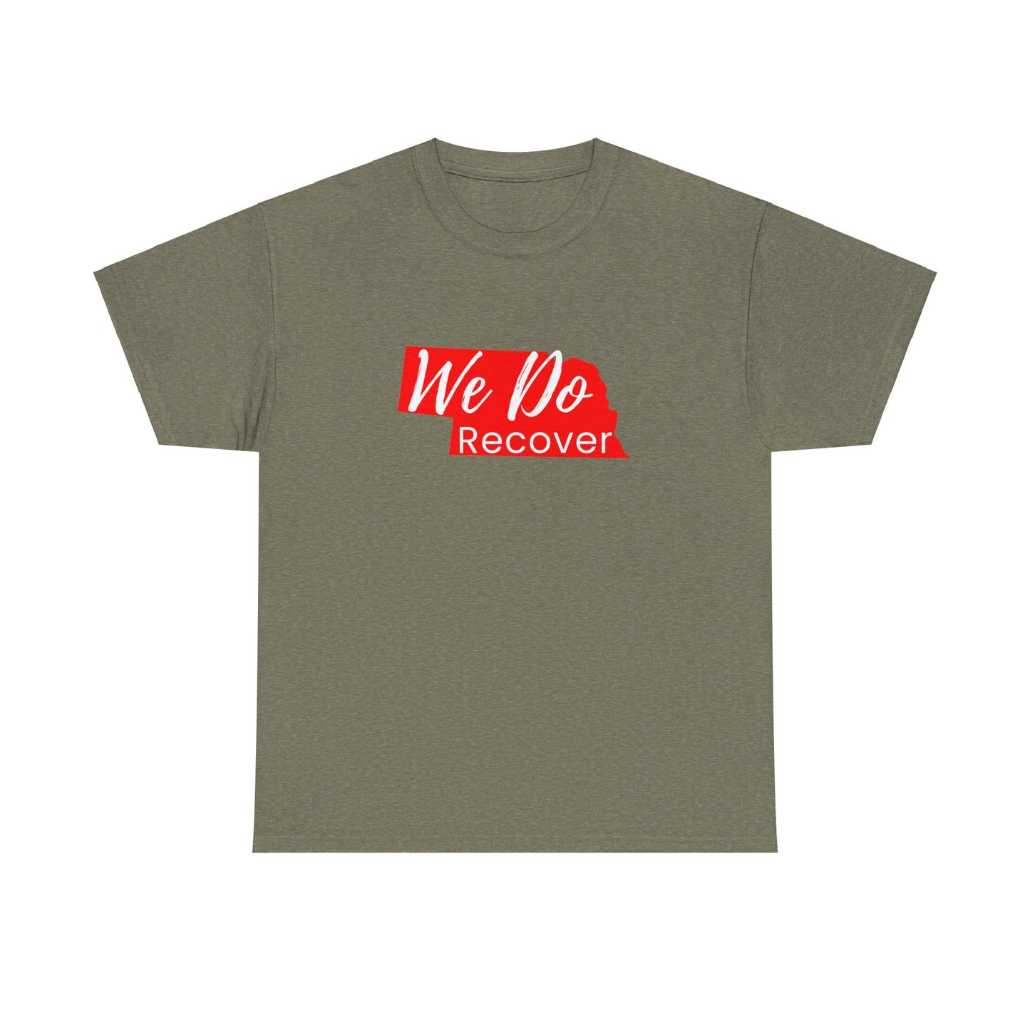 We Do Recover (Nebraska) Unisex Heavy Cotton Tee