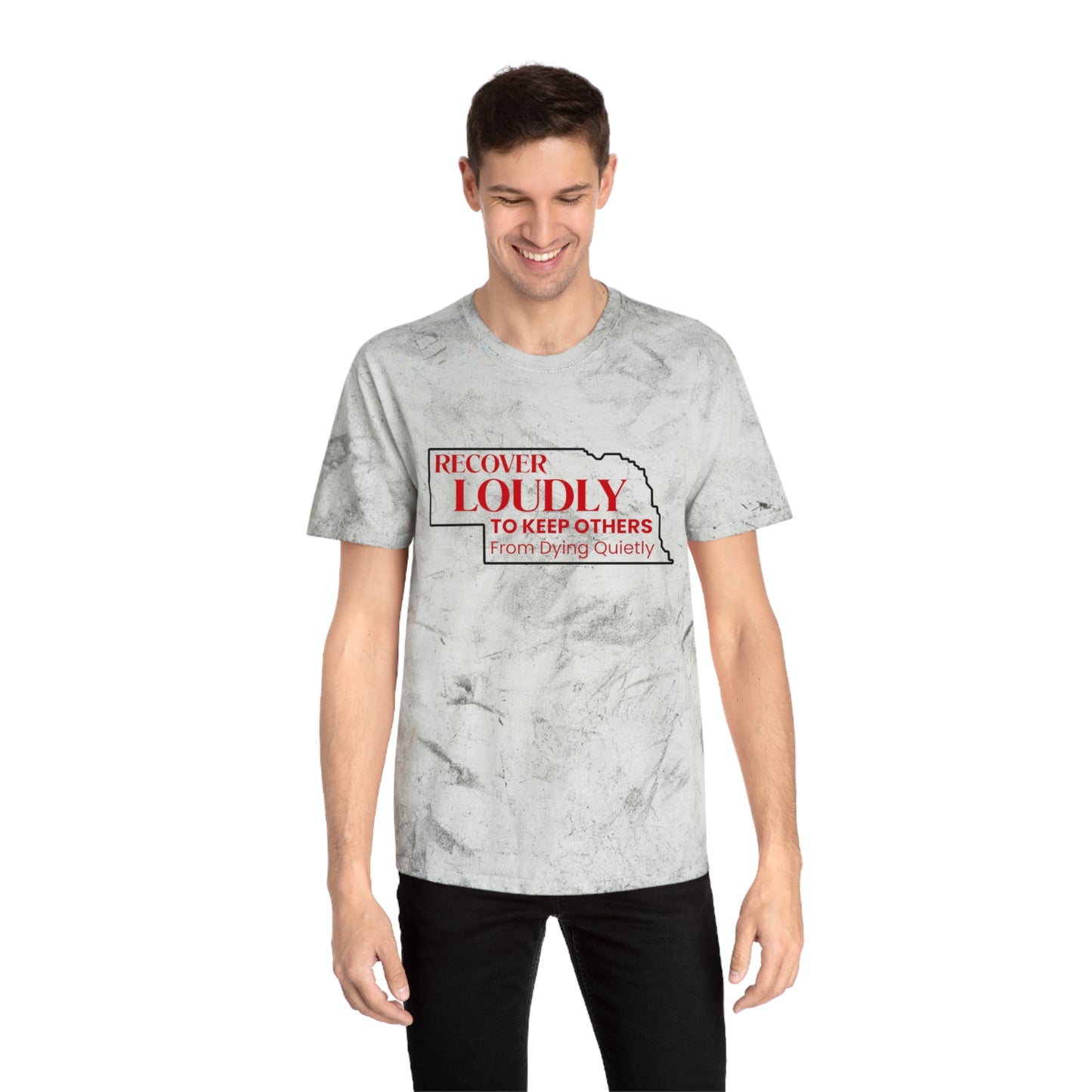 Recover Loudly (Nebraska) Unisex Color Blast T-Shirt