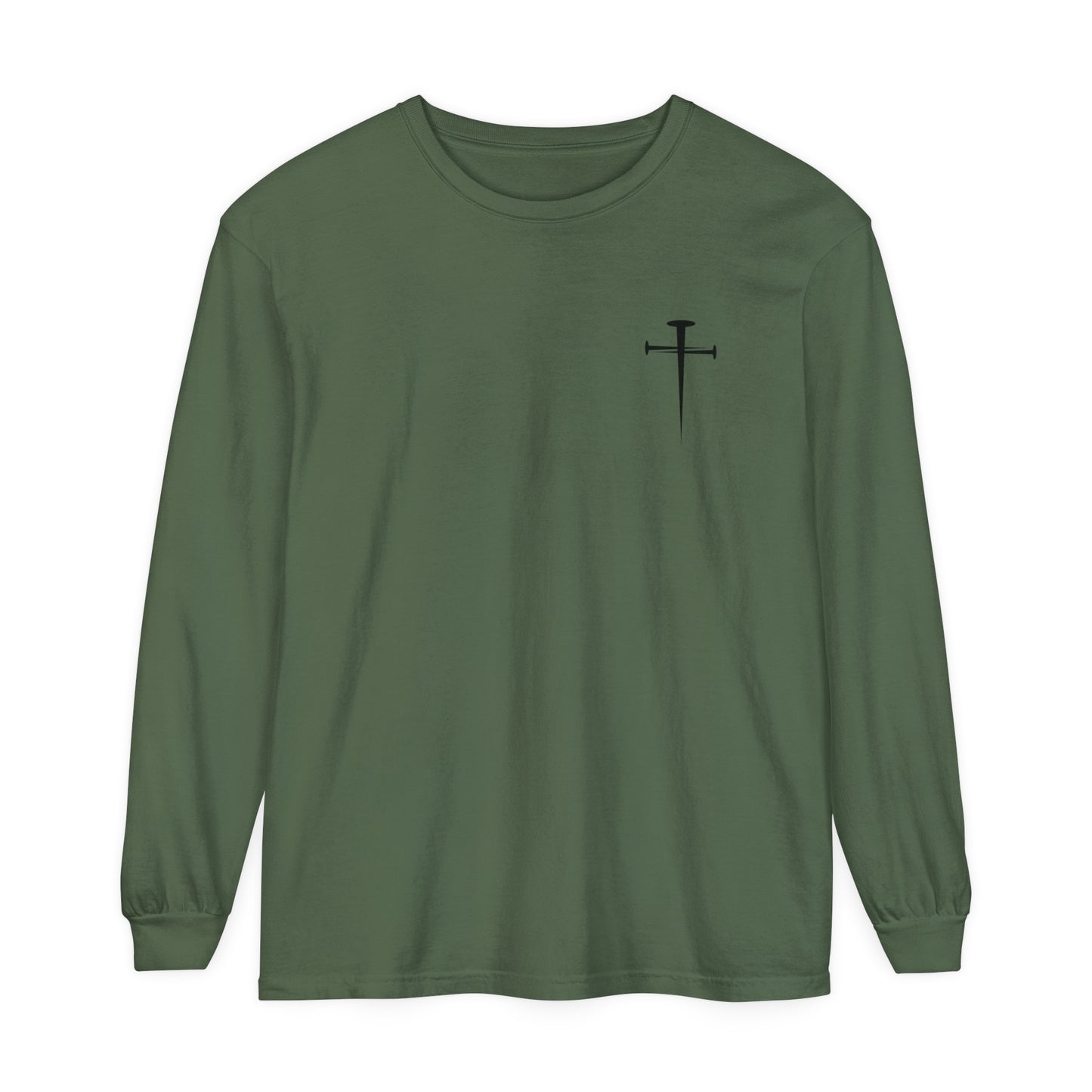 Philippians 4:13 Unisex Garment-dyed Long Sleeve T-Shirt