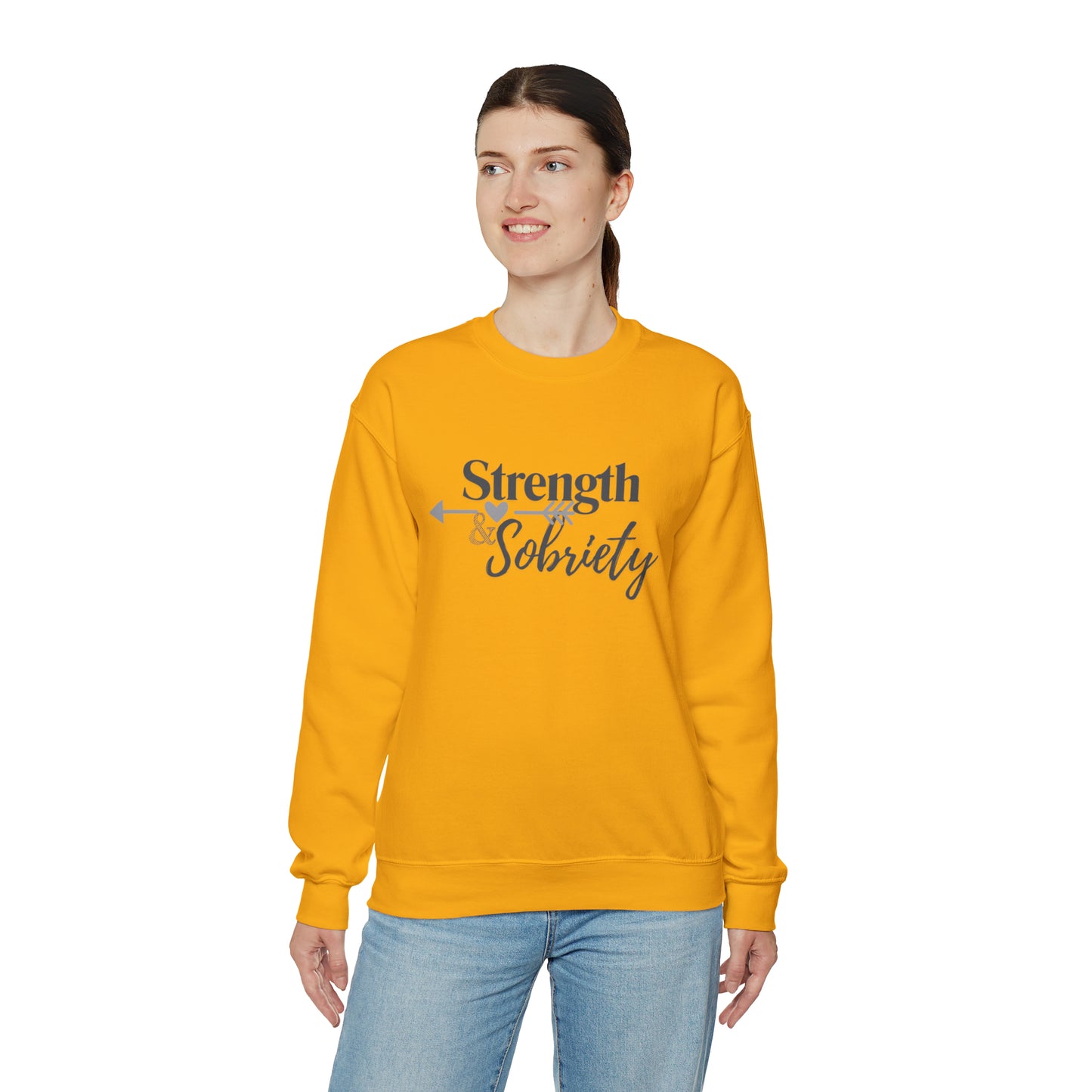 Strength & Sobriety Unisex Heavy Blend™ Crewneck Sweatshirt