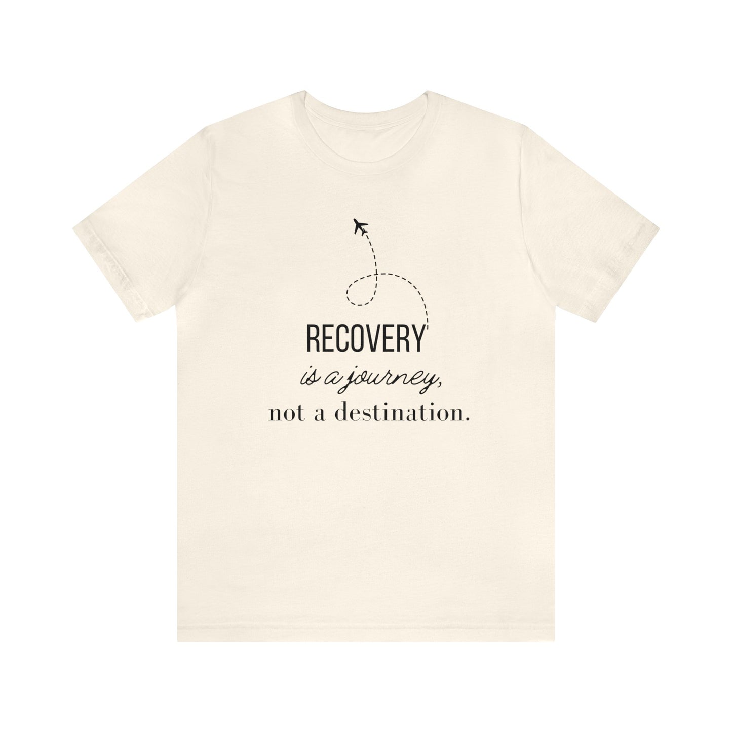 Recovery is a Journey Unisex Jersey Short Sleeve Tee