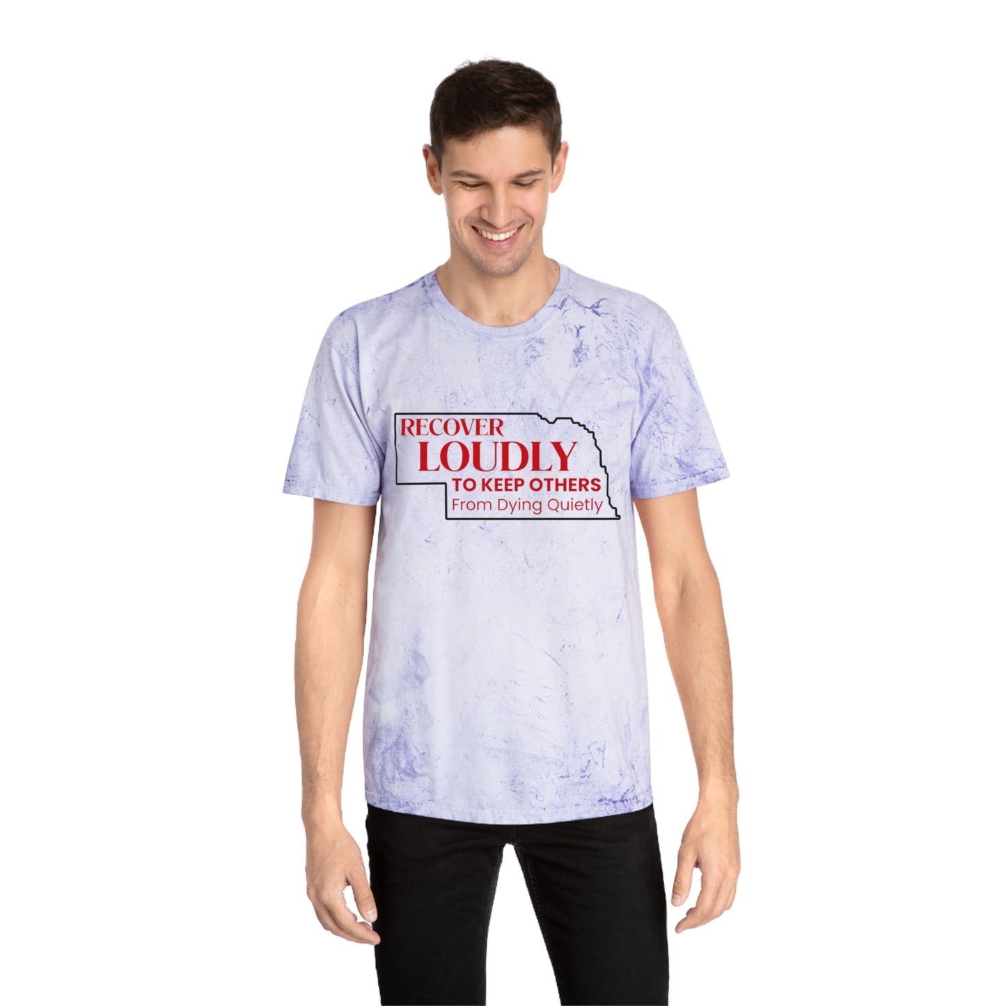 Recover Loudly (Nebraska) Unisex Color Blast T-Shirt