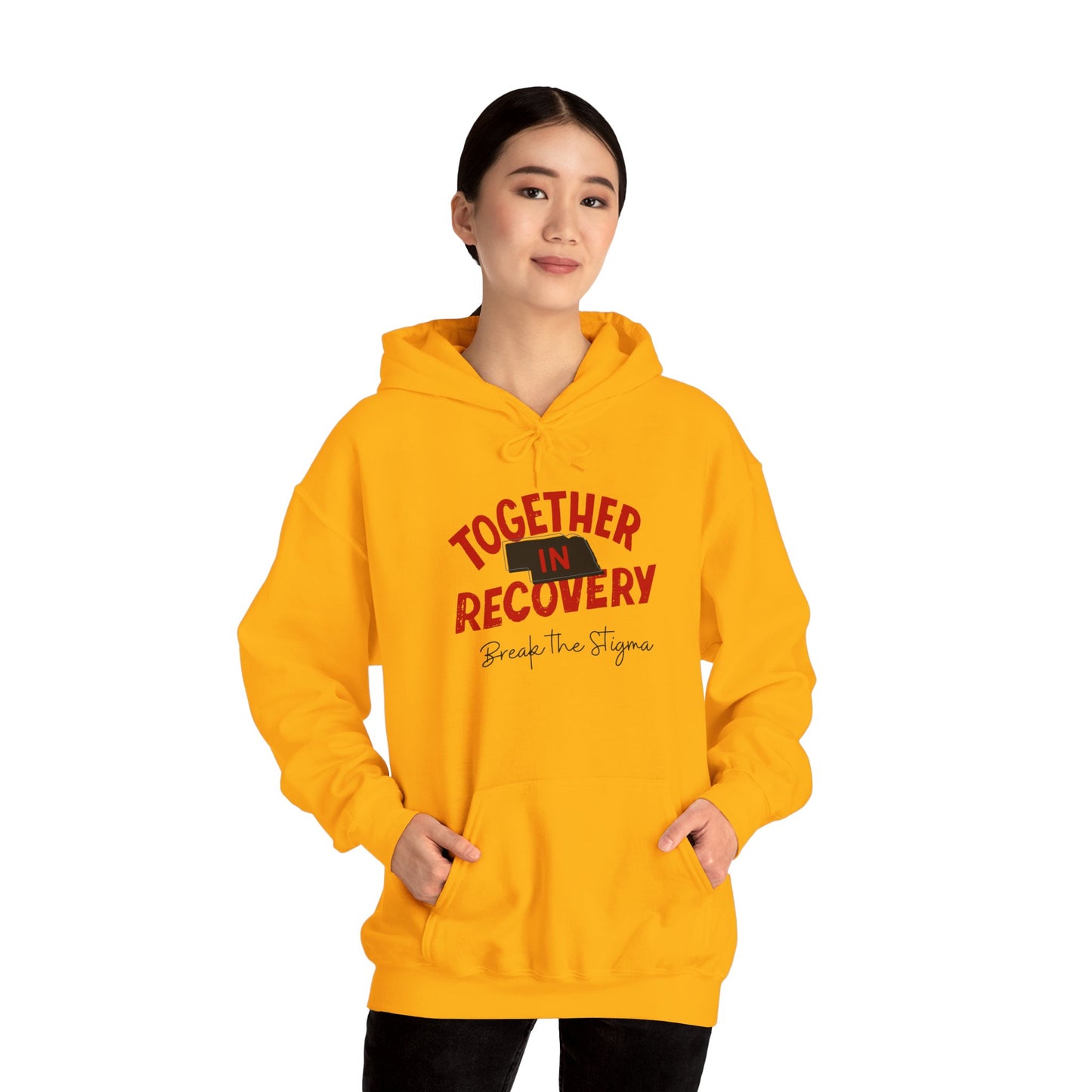 Together in Recovery (Nebraska) Unisex Heavy Blend™ Hooded Sweatshirt