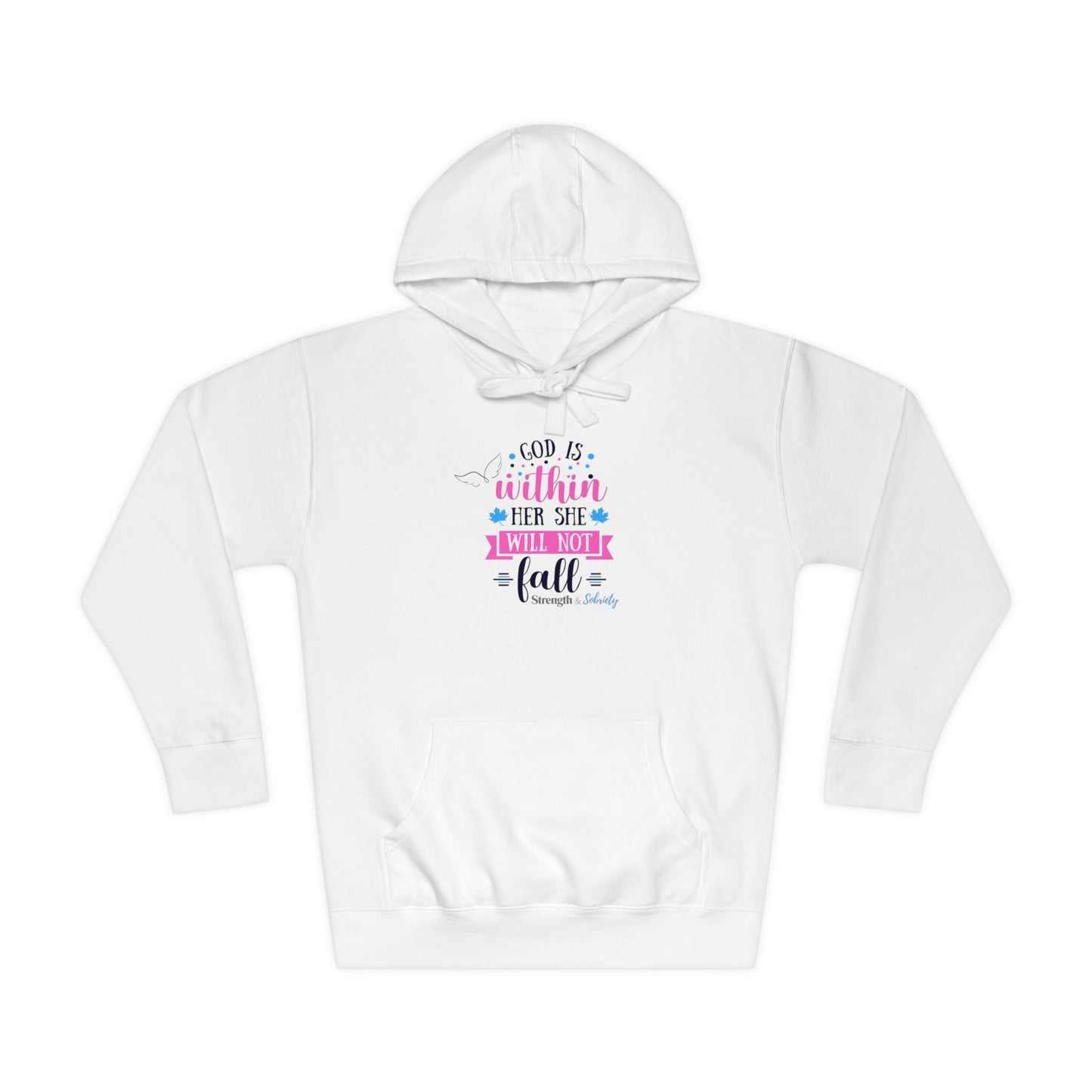 God is Within Her Unisex Fleece Hoodie