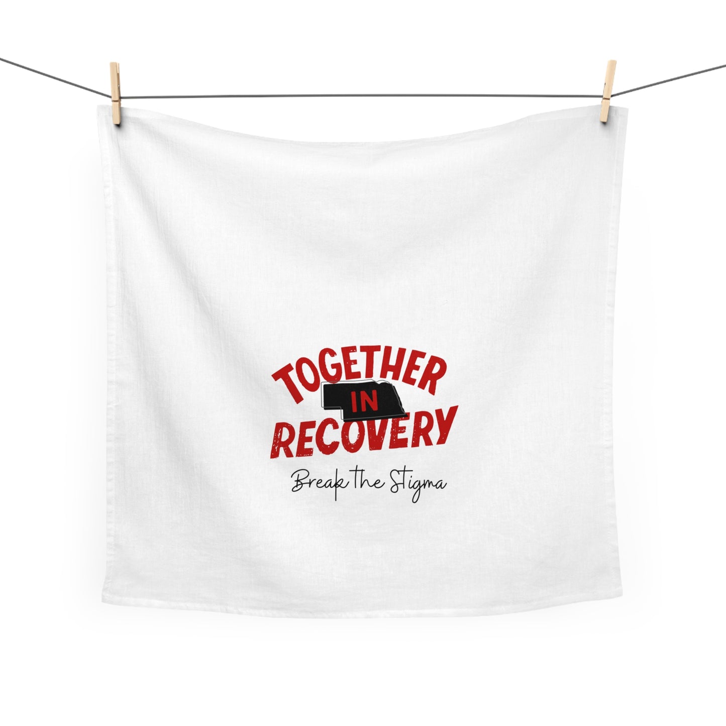 Together in Recovery (Nebraska) Tea Towel