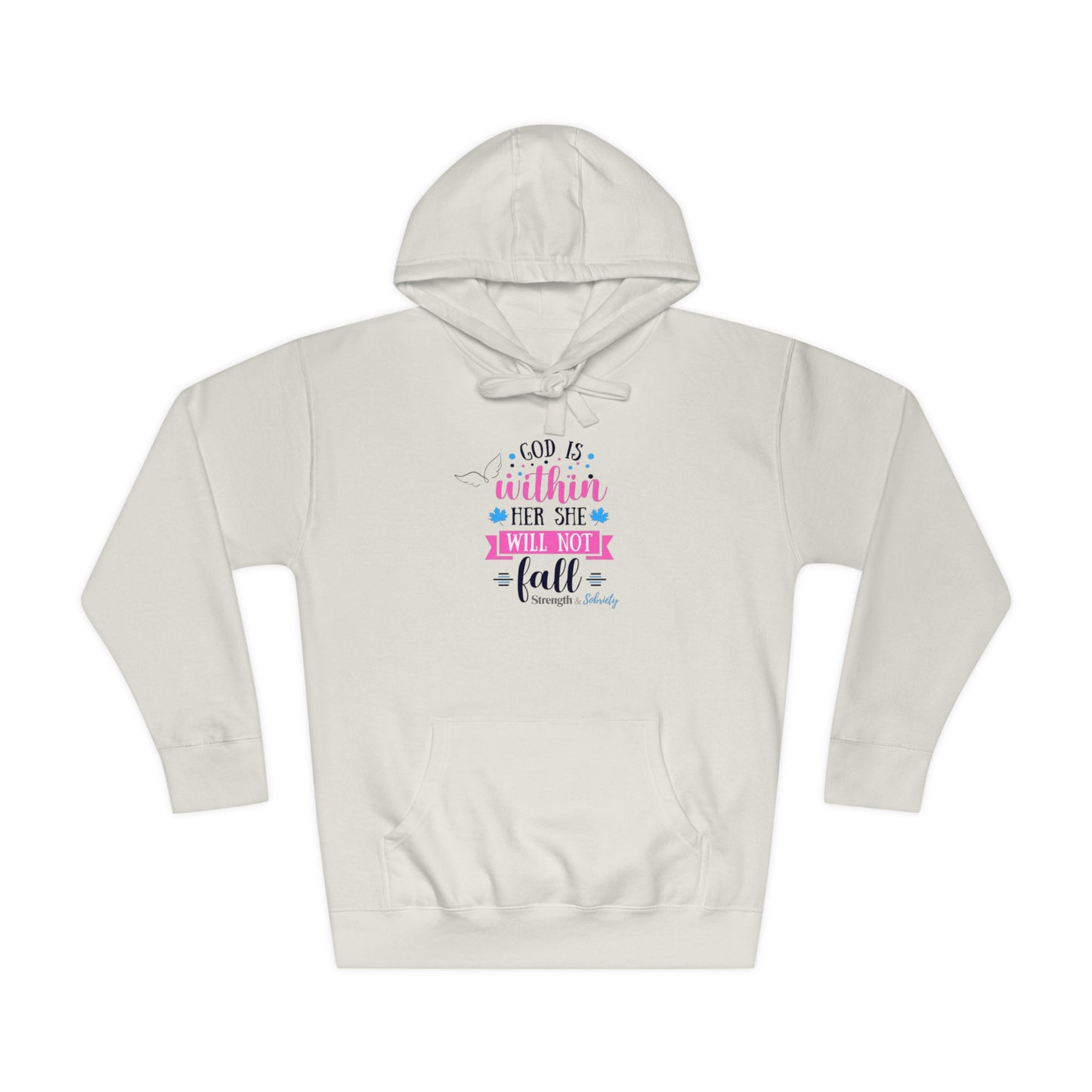 God is Within Her Unisex Fleece Hoodie