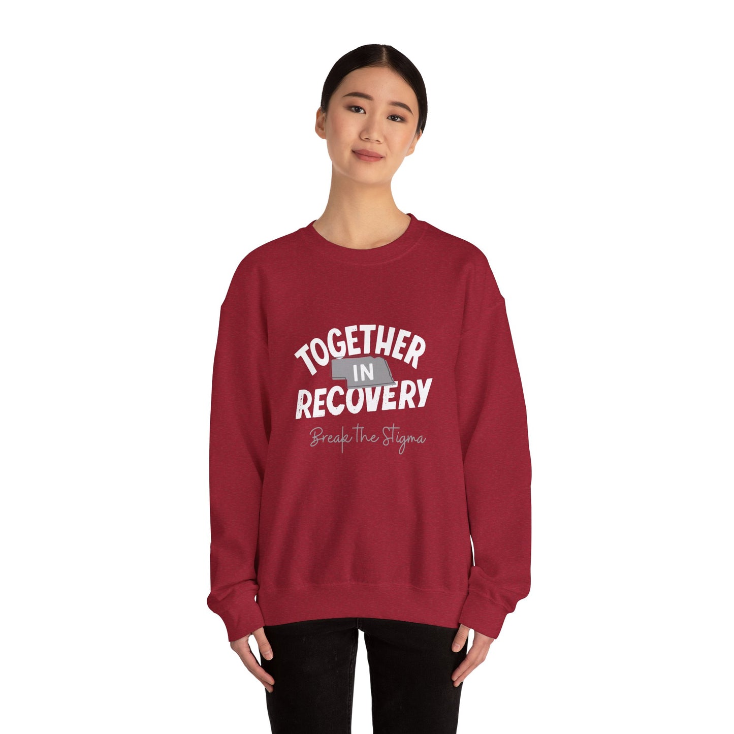 Together in Recovery (Nebraska) Unisex Heavy Blend™ Crewneck Sweatshirt