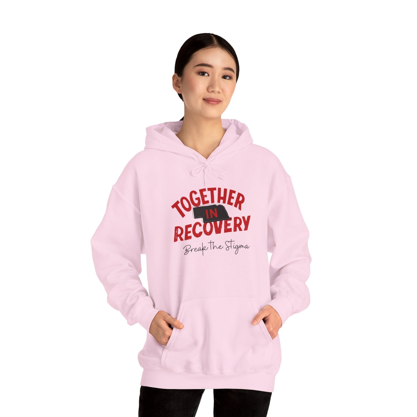 Together in Recovery (Nebraska) Unisex Heavy Blend™ Hooded Sweatshirt