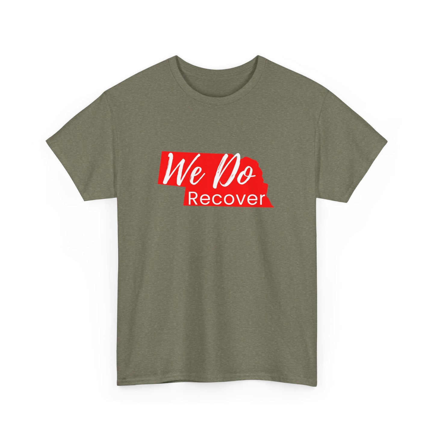 We Do Recover (Nebraska) Unisex Heavy Cotton Tee