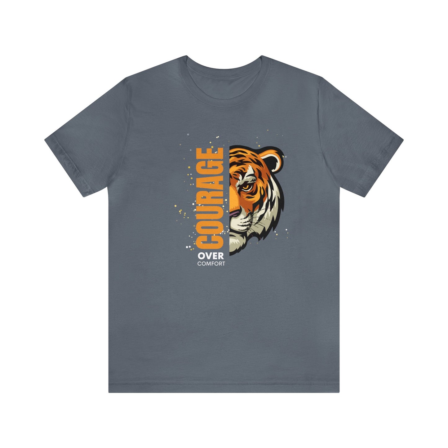 Courage over Comfort Unisex Jersey Short Sleeve Tee