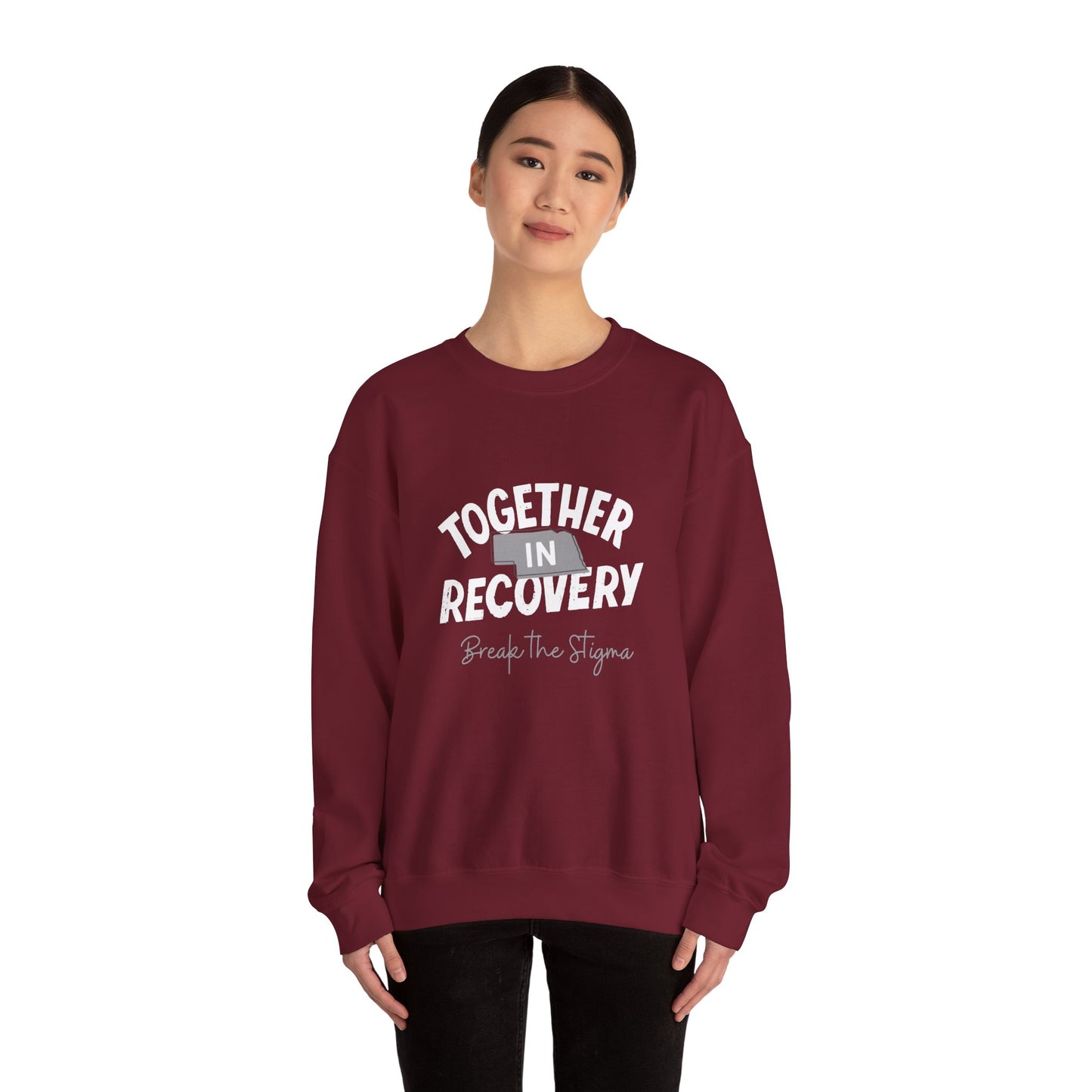 Together in Recovery (Nebraska) Unisex Heavy Blend™ Crewneck Sweatshirt