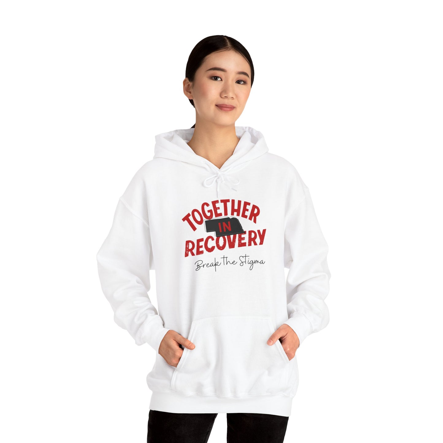 Together in Recovery (Nebraska) Unisex Heavy Blend™ Hooded Sweatshirt