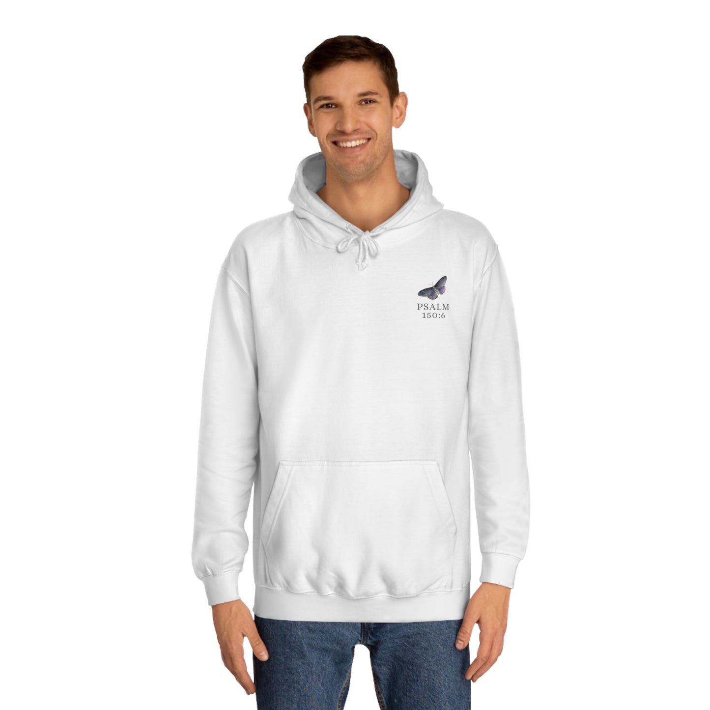 Psalm 150:6 on Light Unisex Hoodie