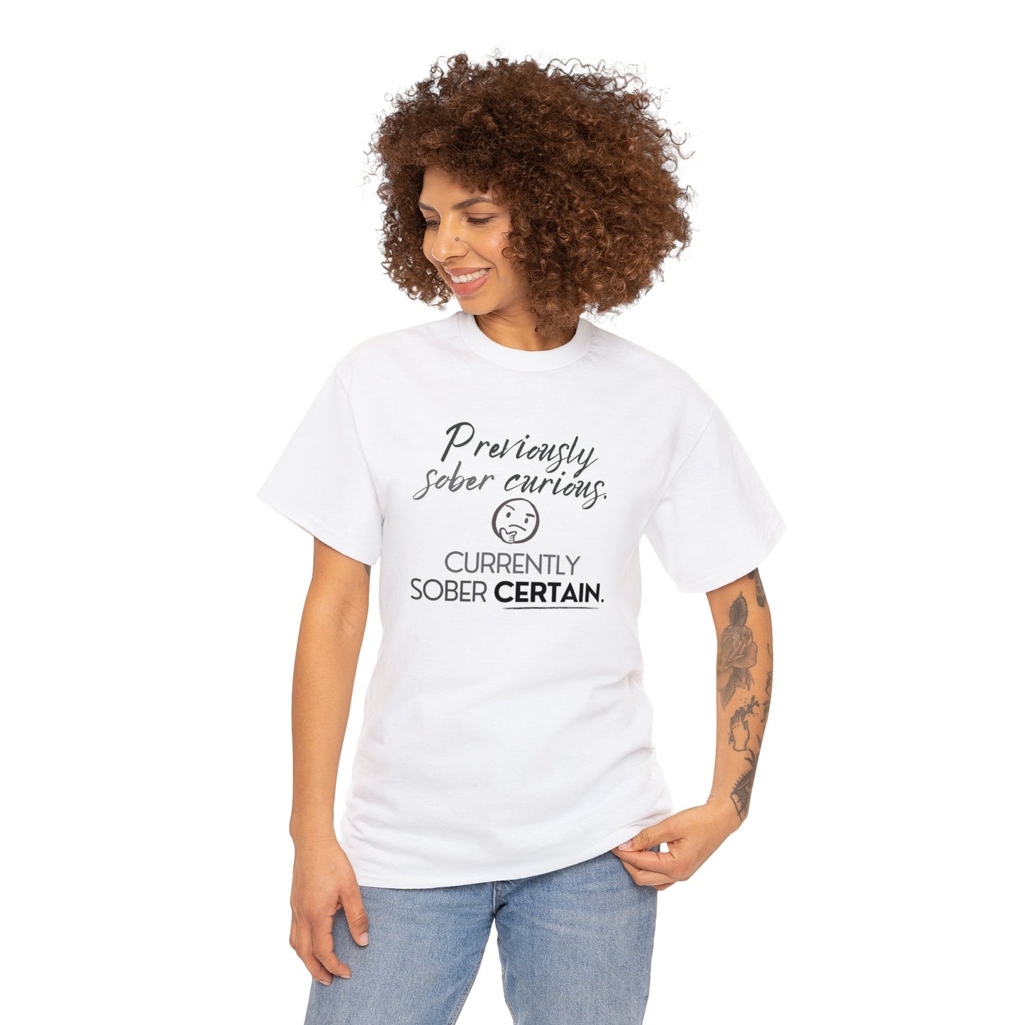 Sober Certain Unisex Heavy Cotton Tee