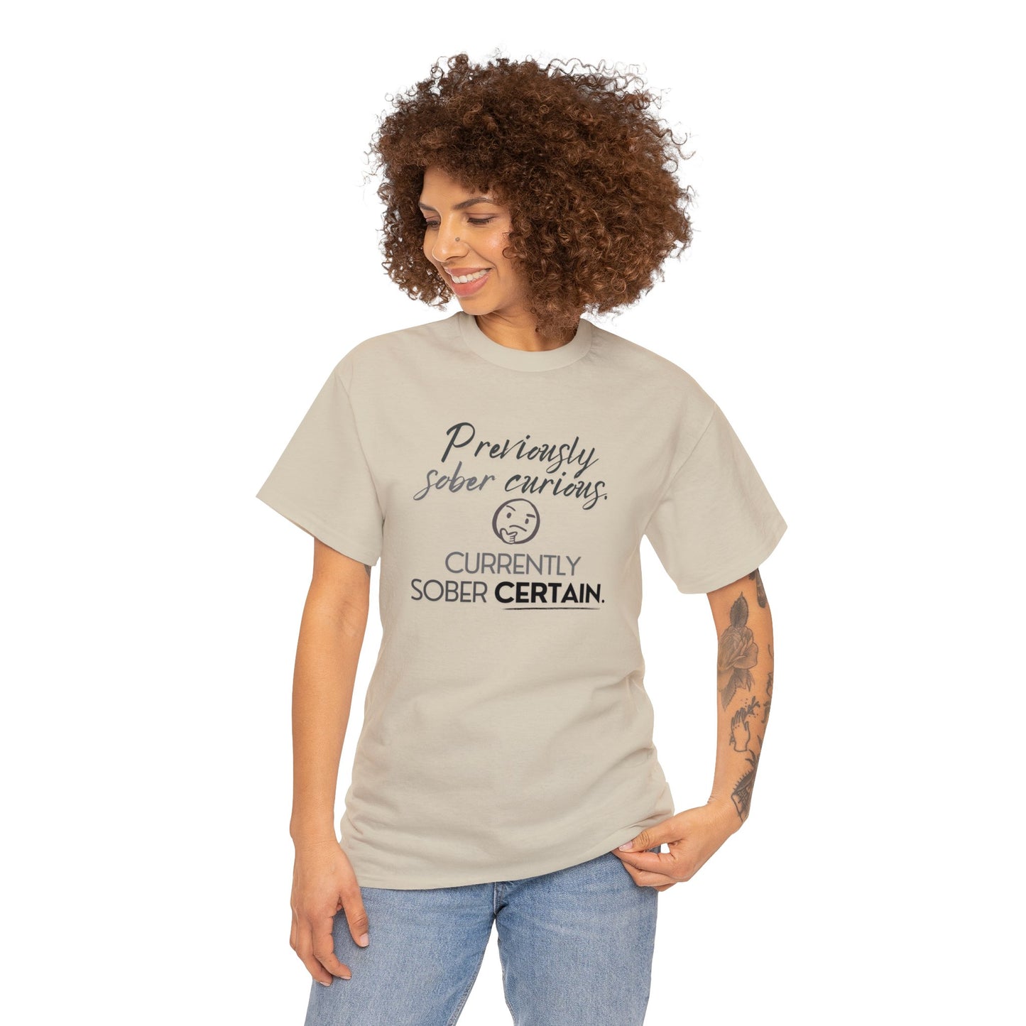 Sober Certain Unisex Heavy Cotton Tee