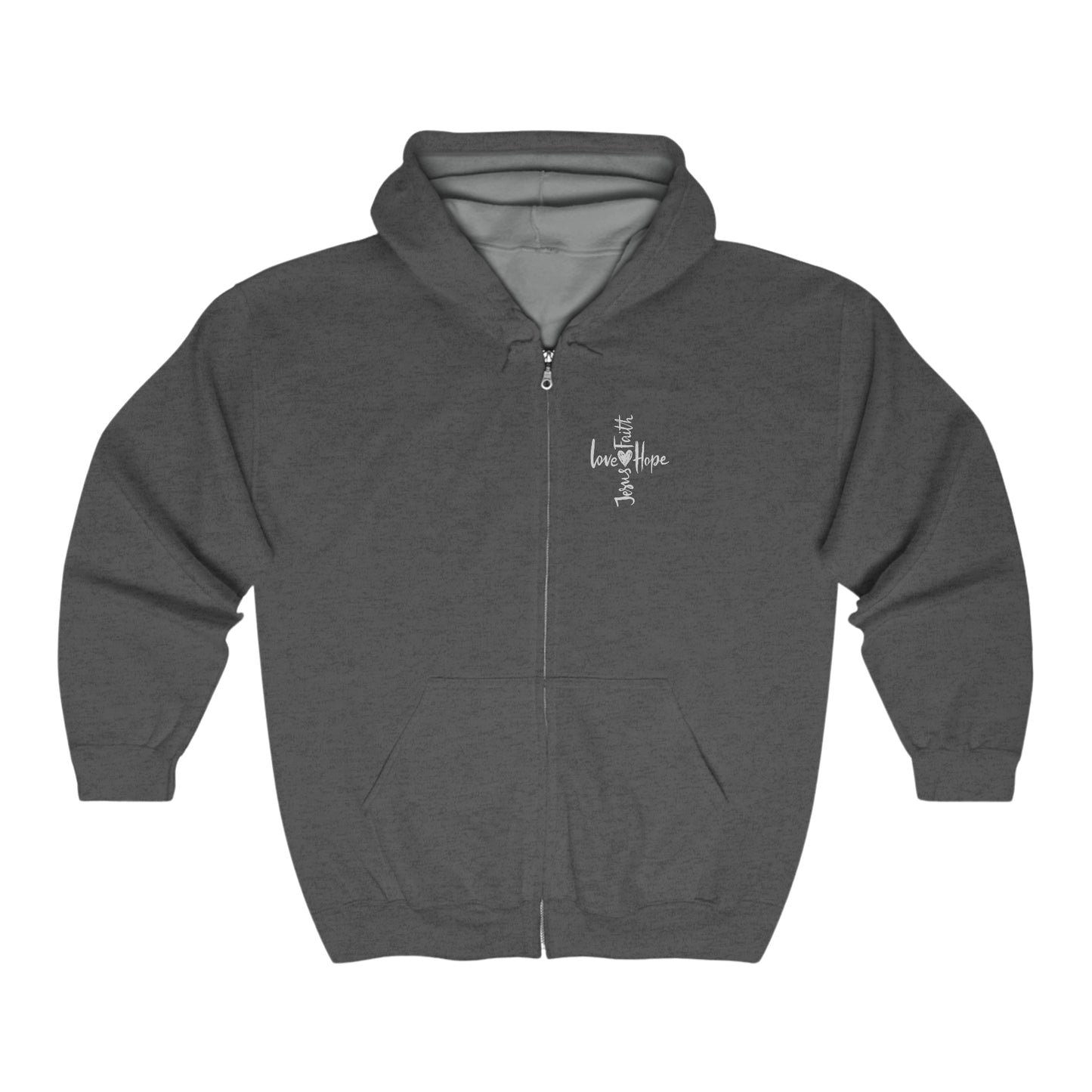 Rejoice In Hope Unisex Heavy Blend™ Full Zip Hooded Sweatshirt