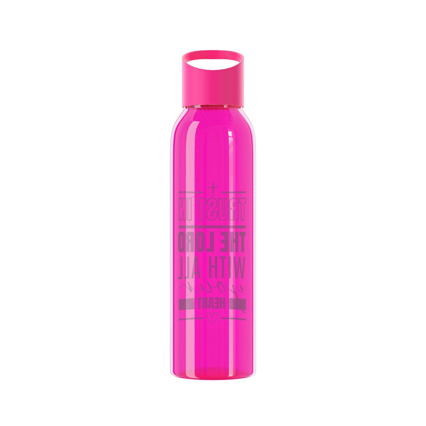 Trust in the Lord Pink Water Bottle