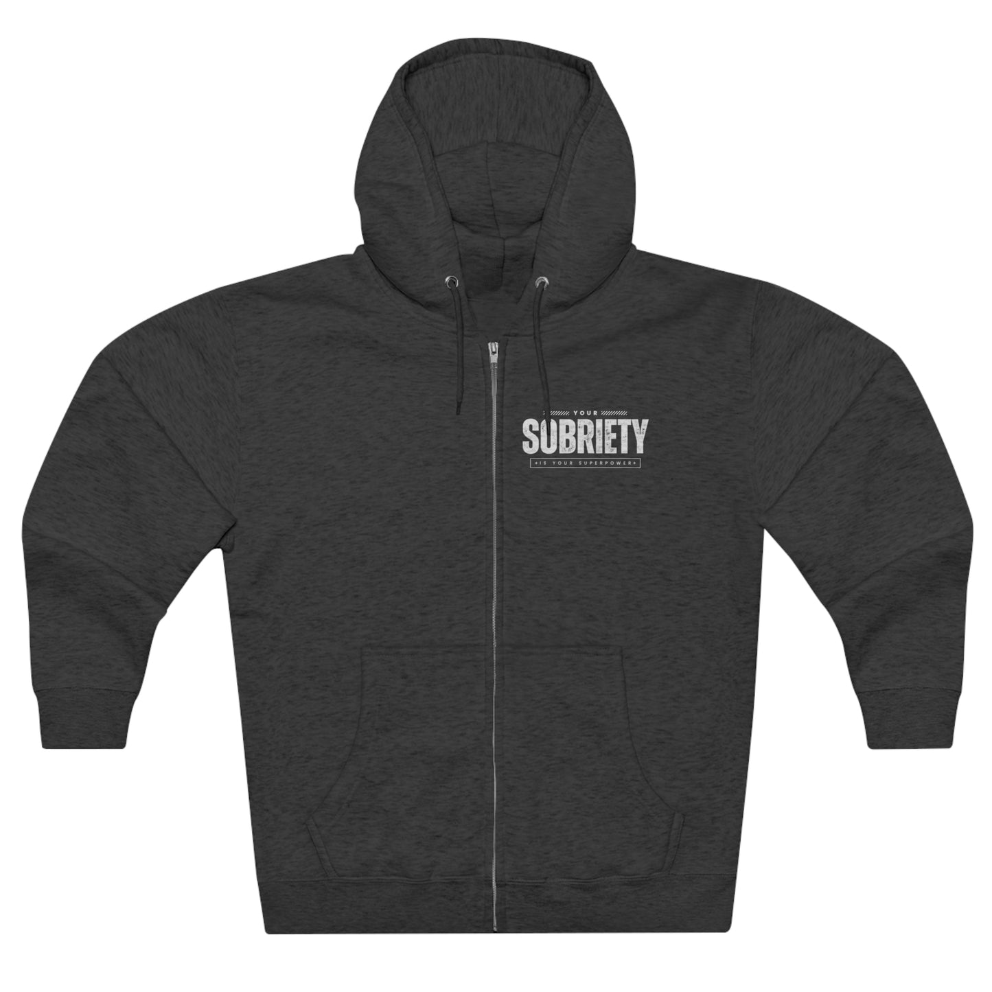 Sobriety Unisex Premium Full Zip Hoodie