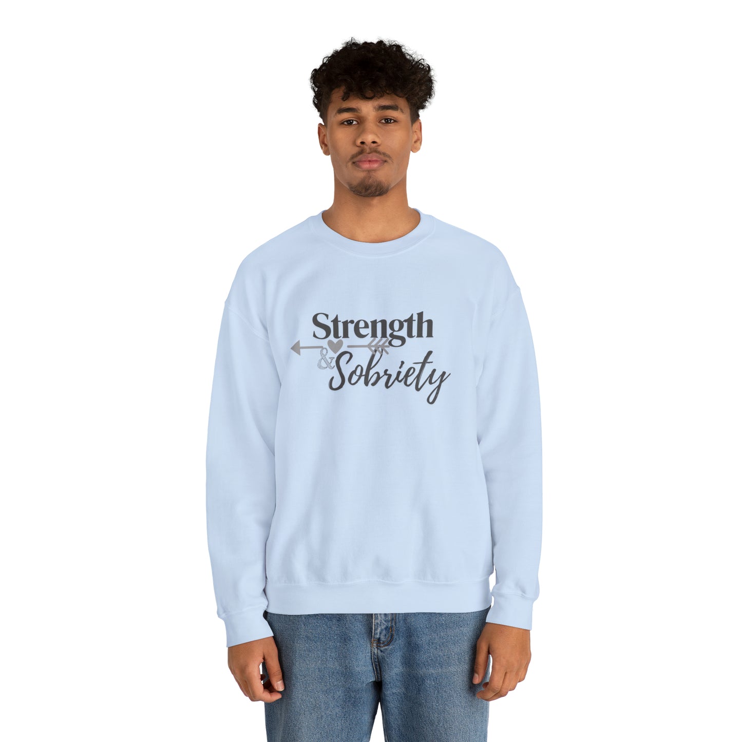 Strength & Sobriety Unisex Heavy Blend™ Crewneck Sweatshirt