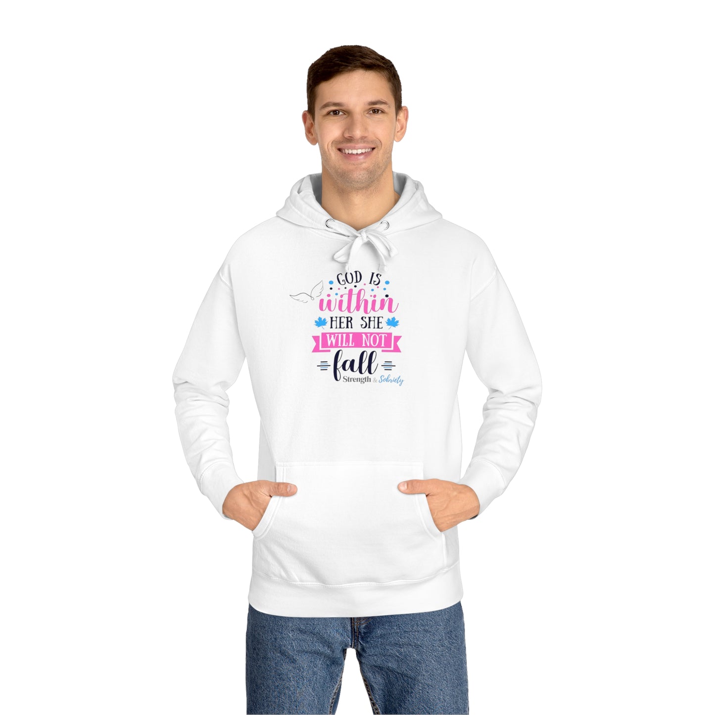 God is Within Her Unisex Fleece Hoodie