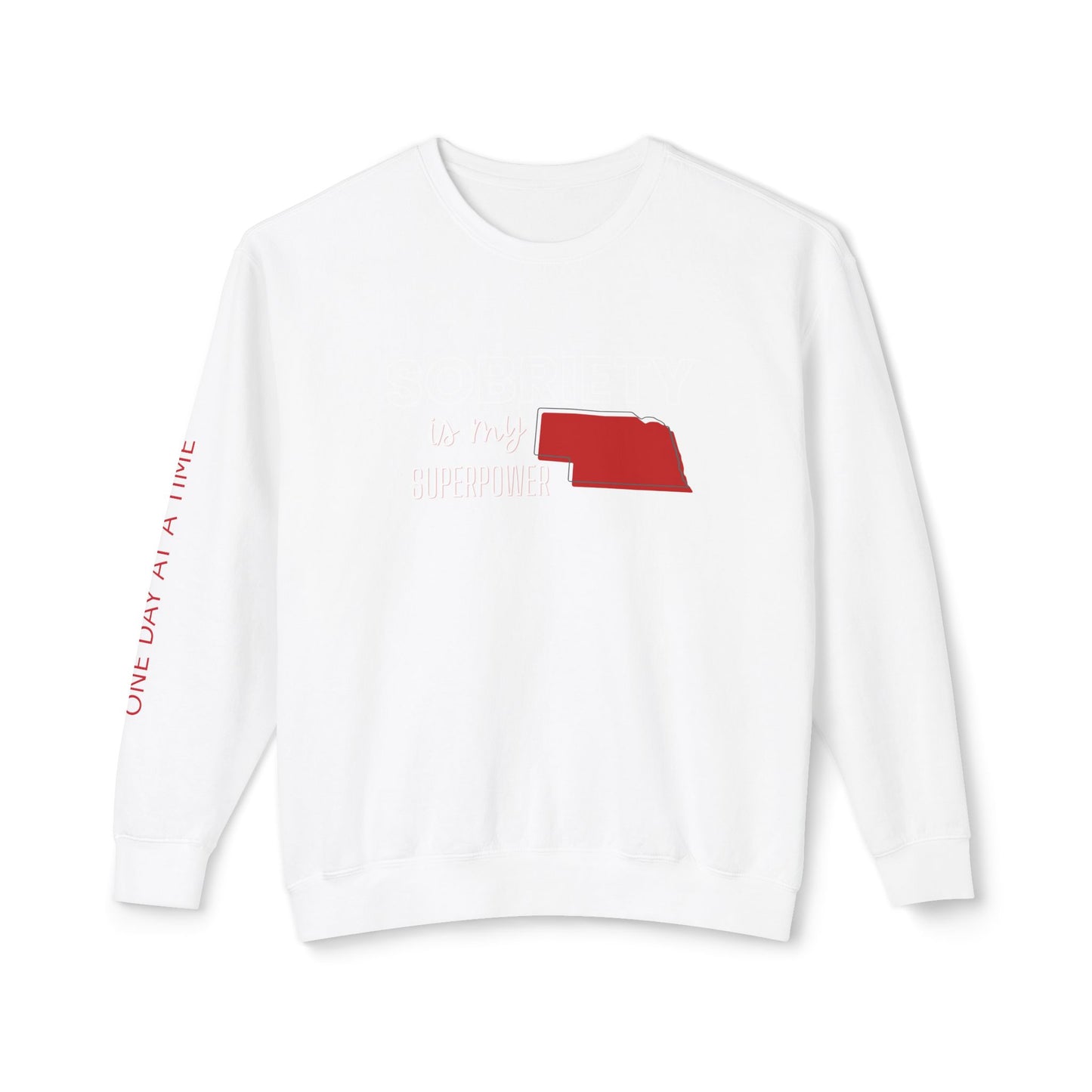 Sobriety (Nebraska) Unisex Lightweight Crewneck Sweatshirt