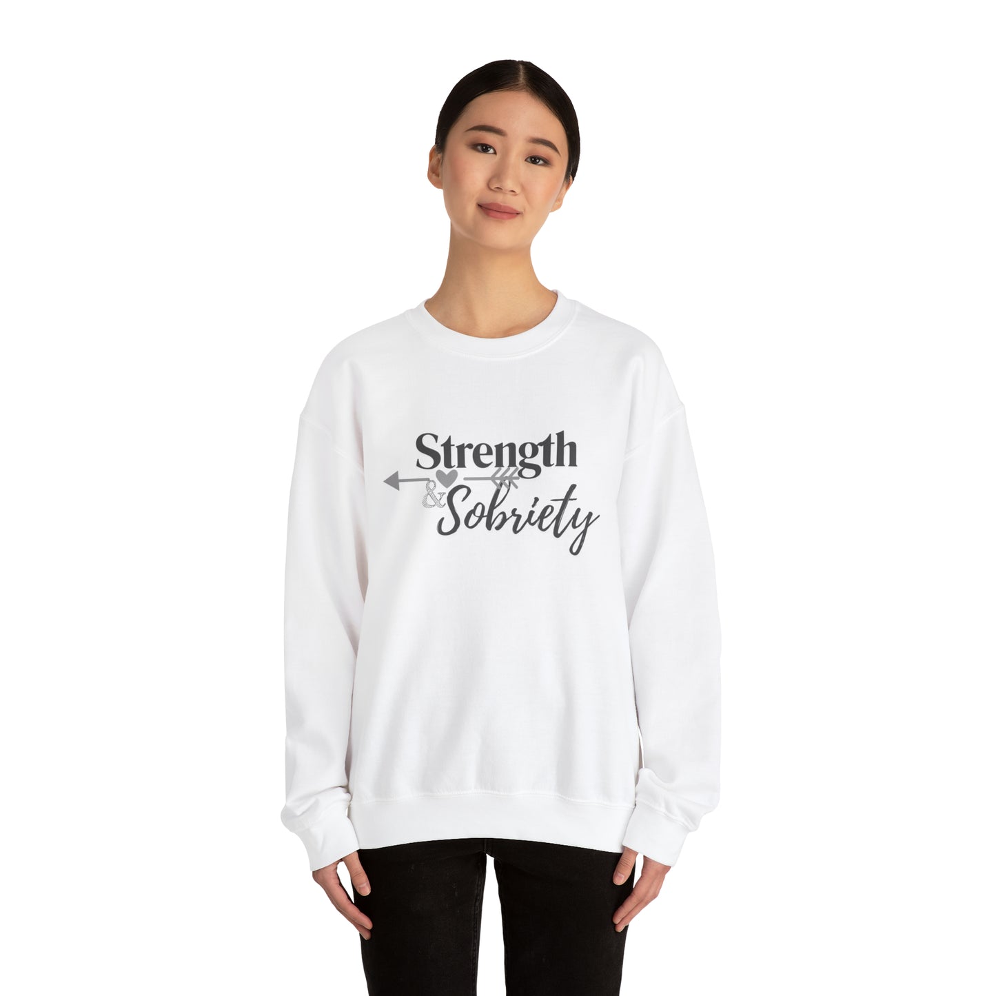 Strength & Sobriety Unisex Heavy Blend™ Crewneck Sweatshirt